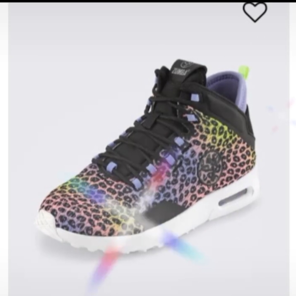 Zumba Fitness Colorful Leopard Kids Sneakers